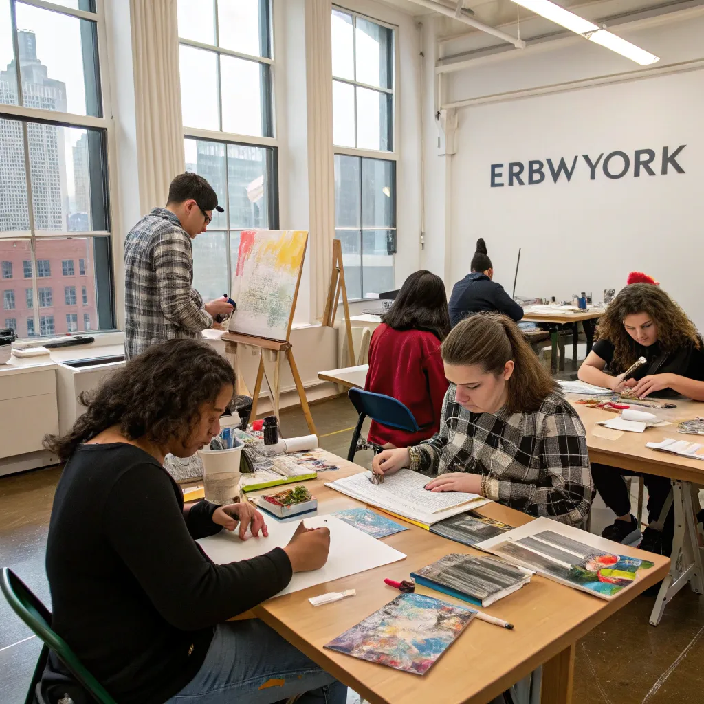 Art class in session at EWBNEWYORK